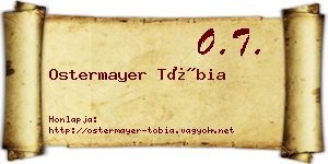 Ostermayer Tóbia névjegykártya